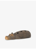 ferm LIVING hippo wood pencil holder 19cm, imported from the UK
