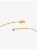 Monica Vinader Nura Pavé Wrap necklace 18ct gold vermeil, imported from the UK
