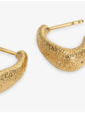 Monica Vinader Antica small gold vermeil hoop earrings - British product
