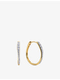 Monica Vinader Riva medium hoop earrings, imported from the UK