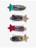 Mimi & Lula tinsel star hair clips set of four - British product