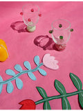 Laetitia Rouget Dotty Orchid glass tumbler 13cm, imported from the UK