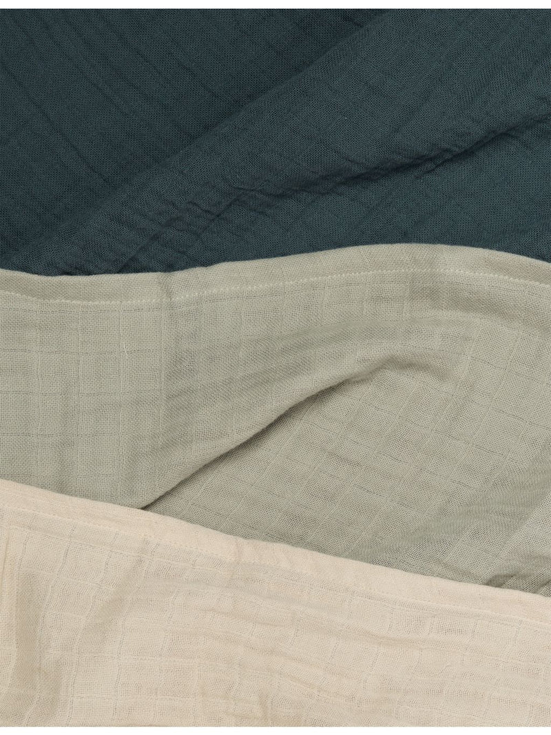 Liewood cotton muslin set of three 65cm squares (British brand)
