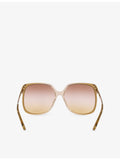 Chloé square-frame acetate sunglasses, imported from the UK
