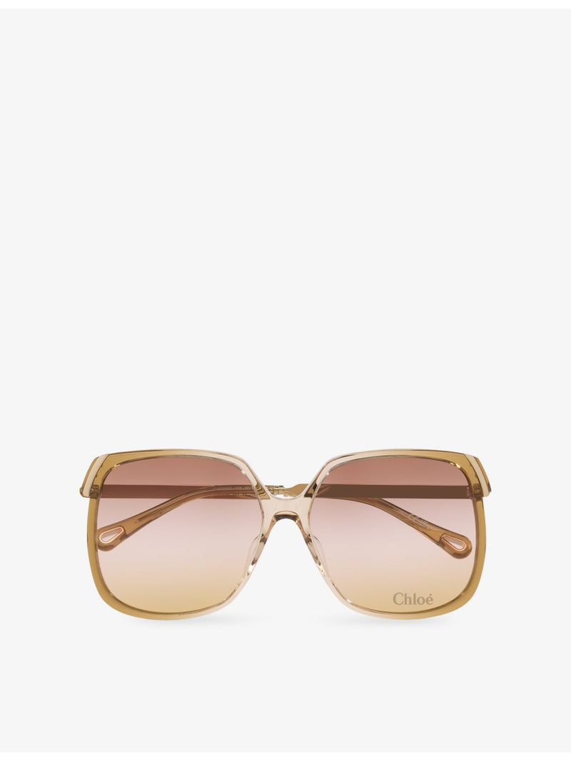 Chloé square-frame acetate sunglasses, imported from the UK