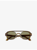 Giorgio Armani AR8247 acetate sunglasses with irregular frame (British brand)