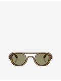 Giorgio Armani AR8247 acetate sunglasses with irregular frame (British brand)