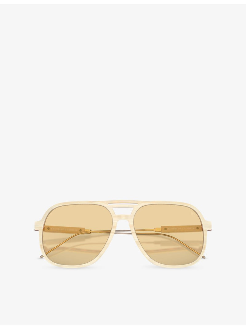 Brunello Cucinelli pilot sunglasses BC4022S, imported from the UK