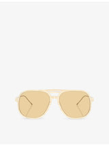 selfridges Brunello Cucinelli Pilot-Frame Acetate Sunglasses- Buy online at McGrocer