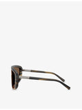 Dolce & Gabbana DG4520 rectangle acetate tortoiseshell sunglasses, UK version