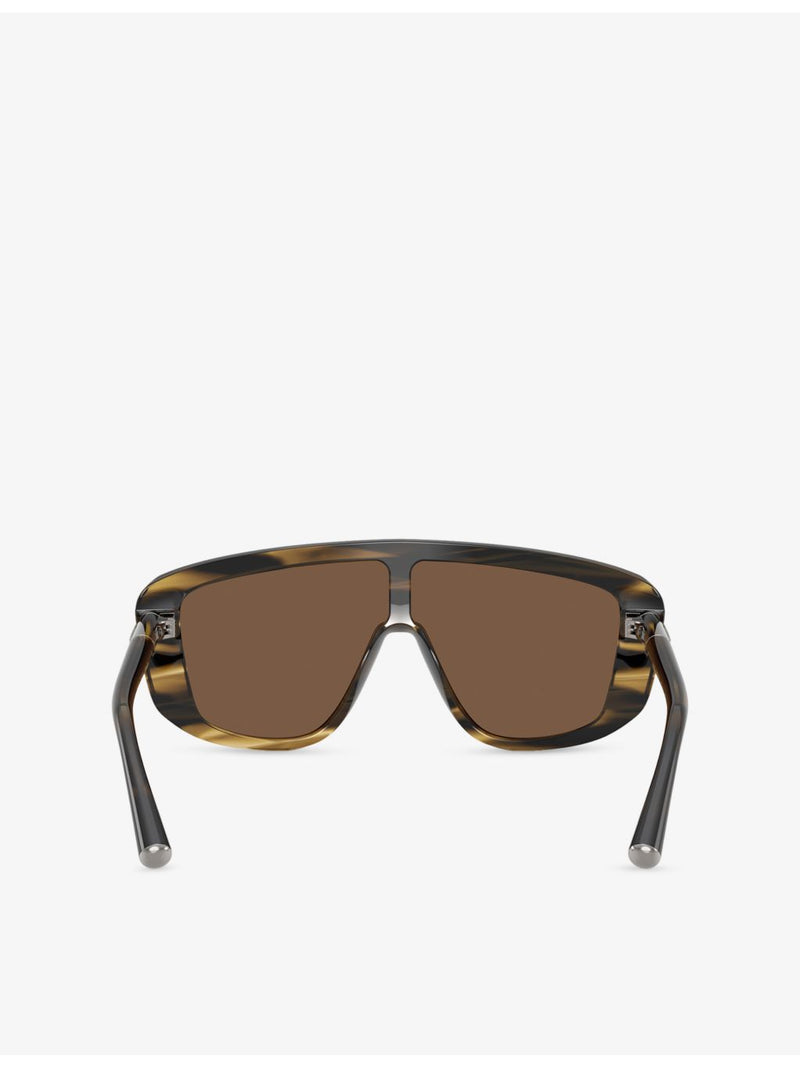Dolce & Gabbana DG4520 rectangle acetate tortoiseshell sunglasses, UK version
