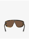 Dolce & Gabbana DG4520 rectangle acetate tortoiseshell sunglasses, UK version