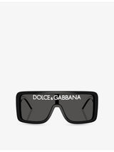 selfridges Dolce & Gabbana DG6204 Rectangular-Frame Acetate Sunglasses- Buy online at McGrocer