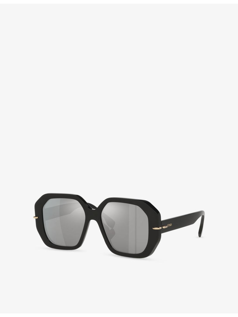 Fendi square-frame acetate sunglasses, imported from the UK