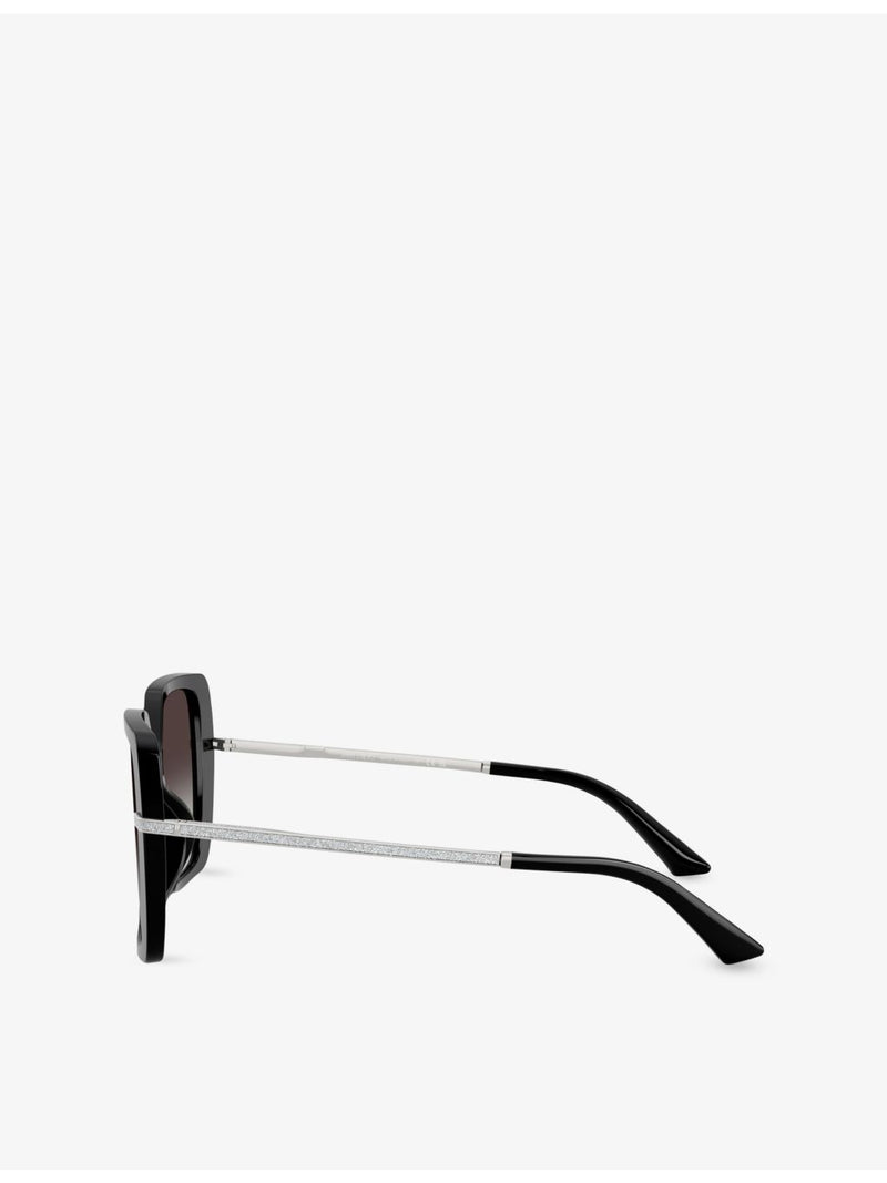 Jimmy Choo square-frame acetate oversized sunglasses - British product