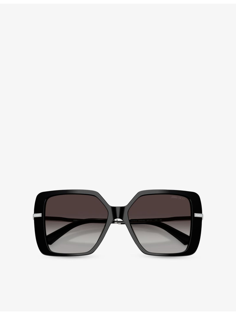 Jimmy Choo square-frame acetate oversized sunglasses - British product