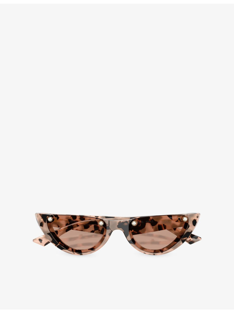Jimmy Choo cat-eye acetate sunglasses with tortoiseshell pattern - British product