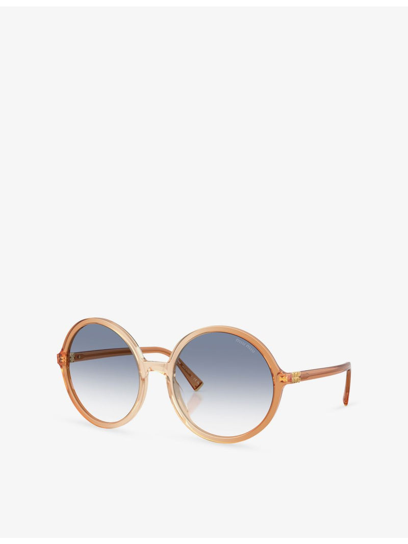 Miu Miu round-frame acetate sunglasses MU B02S, UK version