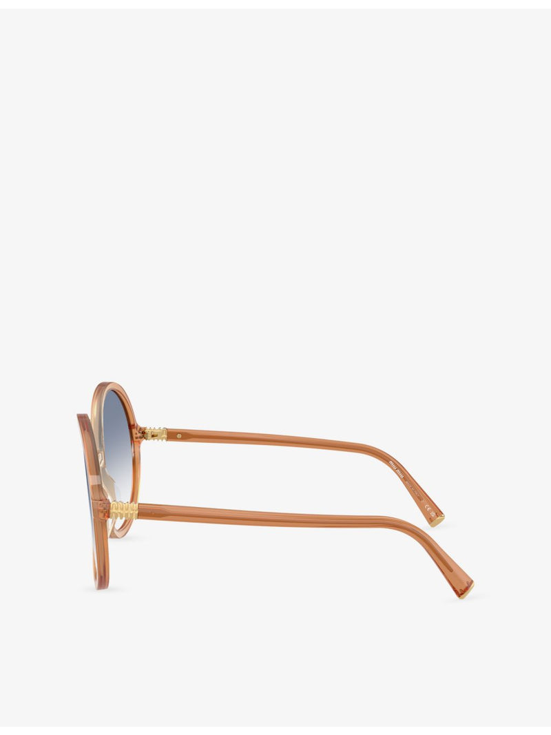 Miu Miu round-frame acetate sunglasses MU B02S, UK version