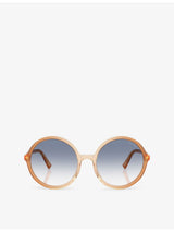selfridges Miu Miu Round-Frame Acetate Sunglasses- Buy online at McGrocer