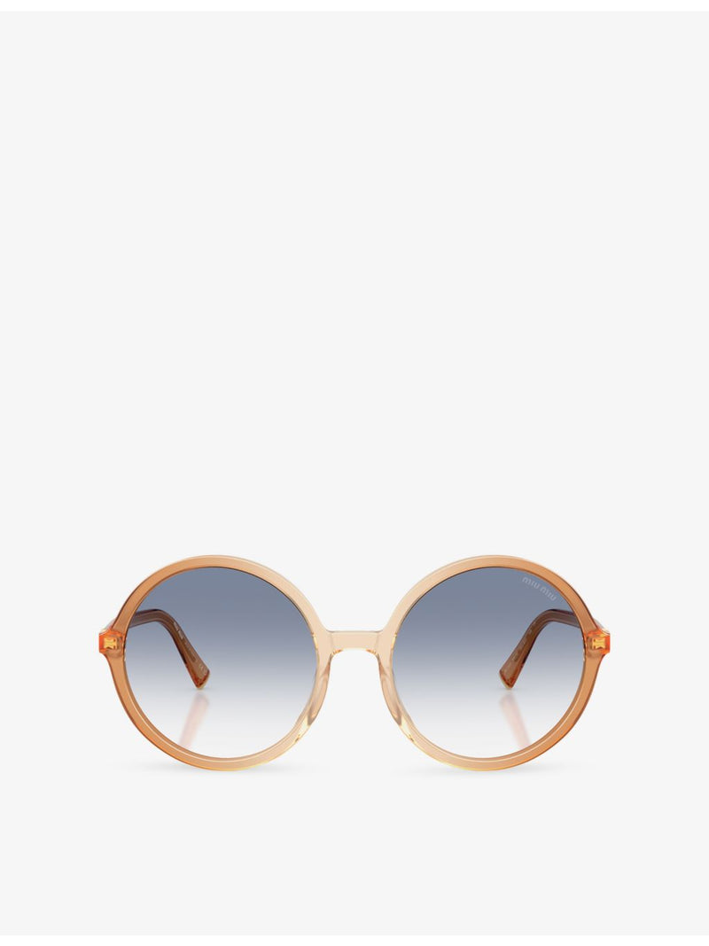 Miu Miu round-frame acetate sunglasses MU B02S, UK version