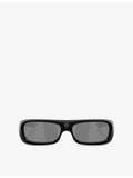 Oakley Permian rectangle-frame nylon sunglasses - British product