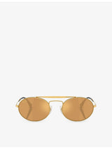 selfridges Ray-Ban x Scuderia Ferrari RB3775M Round-Frame Metal Sunglasses- Buy online at McGrocer