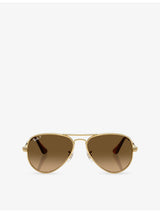 selfridges Ray-Ban RB3925 Aviator Max Metal Sunglasses- Buy online at McGrocer