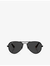 selfridges Ray-Ban RB3925 Aviator-Frame Metal Sunglasses- Buy online at McGrocer