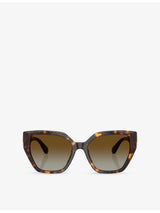 selfridges Swarovski Polarised Irregular-Frame Acetate Sunglasses- Buy online at McGrocer