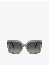 selfridges Swarovski SK6049 Irregular-Frame Acetate Sunglasses- Buy online at McGrocer