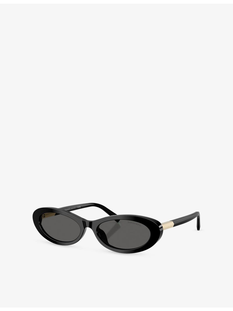 Tiffany & Co. oval frame acetate sunglasses, UK version