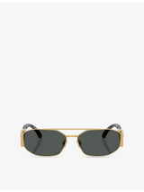 selfridges Versace VE2287 Irregular-Frame Metal Sunglasses- Buy online at McGrocer