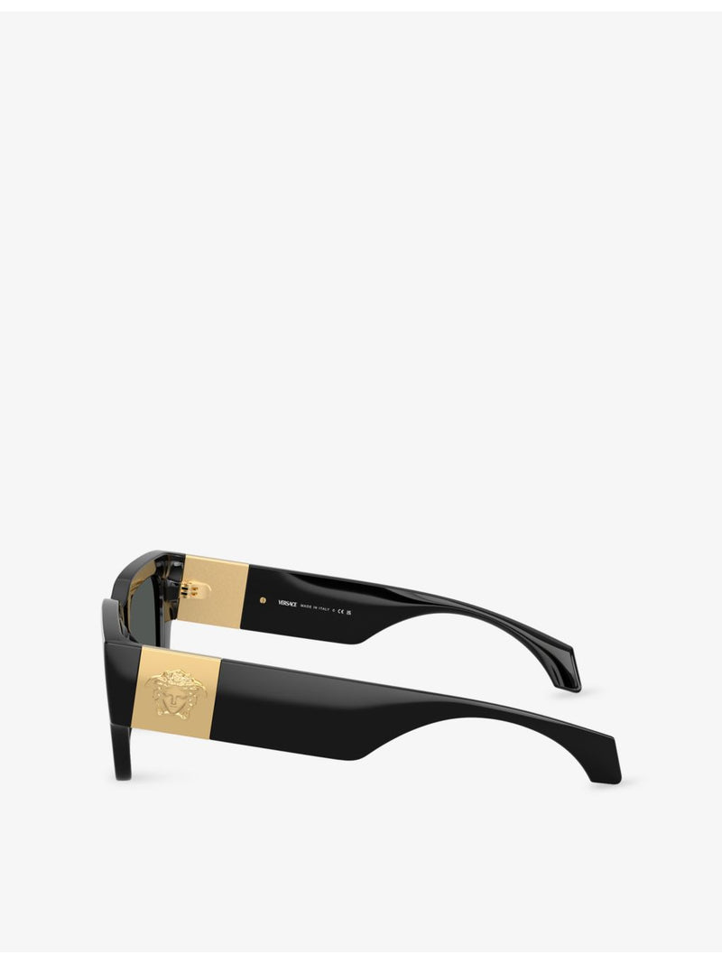 Versace square-frame injected sunglasses VE4497U, imported from the UK