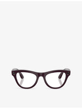 selfridges Ray-Ban x Meta Skyler Injected Cat-Eye Meta AI Glasses- Buy online at McGrocer