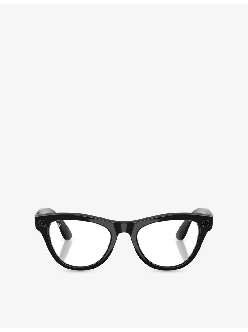 Ray-Ban Skyler cat-eye AI glasses, imported from the UK
