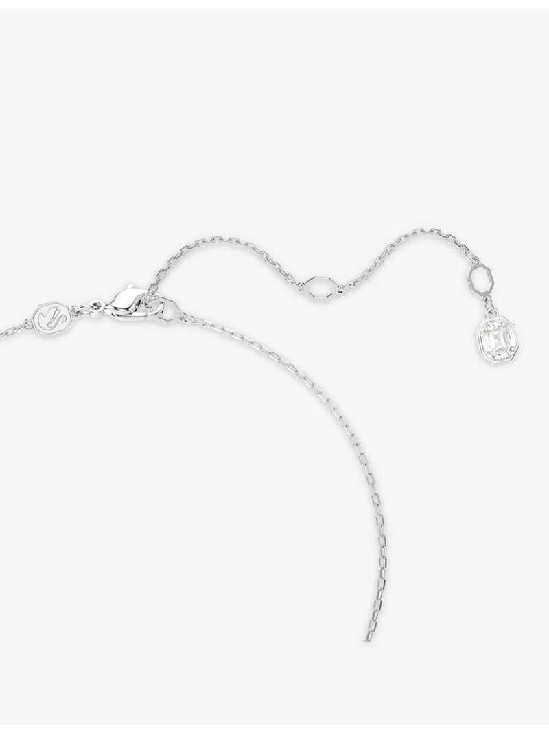 Swarovski Constella rhodium-plated zirconia pendant necklace 38-45cm chain - British product