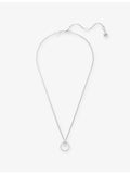 Swarovski Constella rhodium-plated zirconia pendant necklace 38-45cm chain - British product