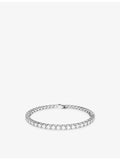 Swarovski 18ct gold plated zirconia tennis bracelet (British brand)