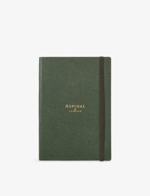 Aspinal of London Logo-Embossed Bound A5 Leather Journal 21cm