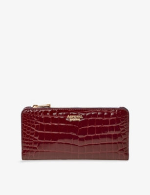 Aspinal of London Mayfair Large Patent-Leather Purse