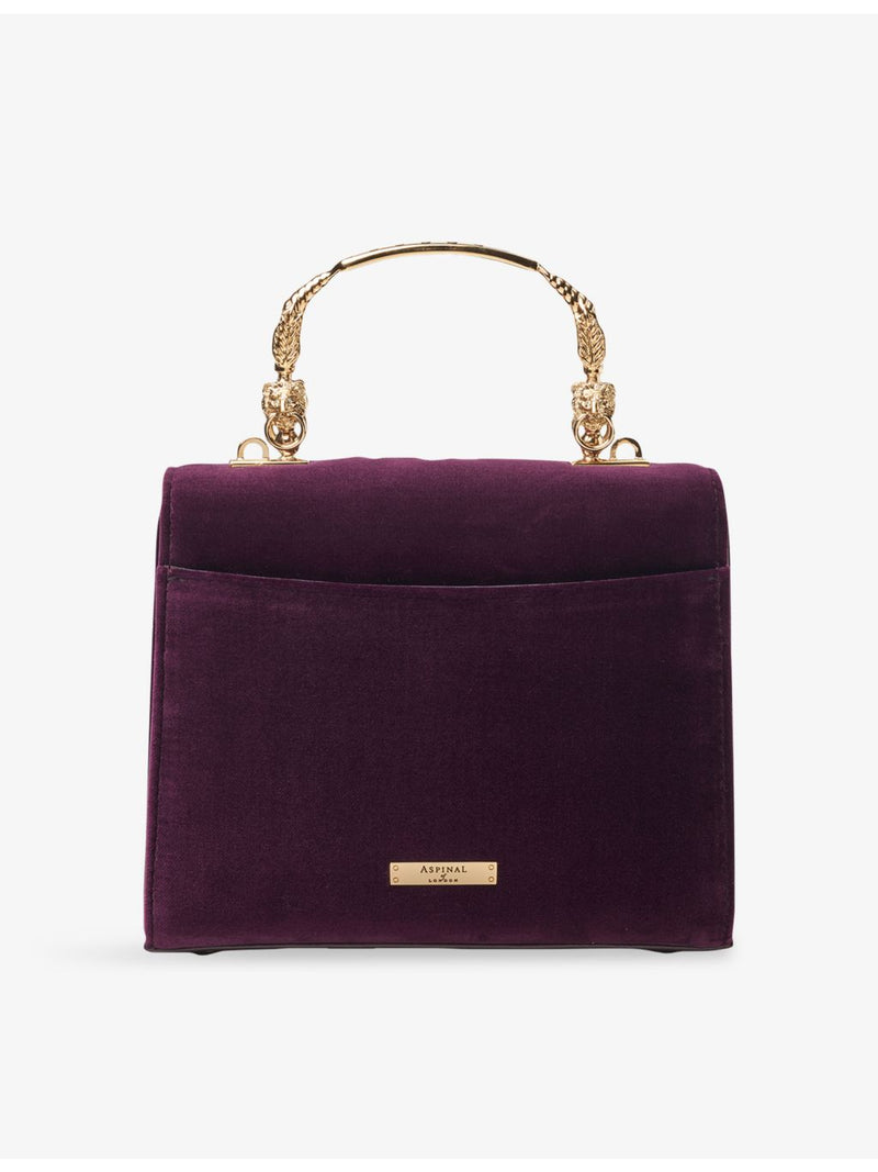Aspinal of London Mayfair Midi flower-embroidered shoulder bag (British brand)