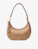 Aspinal of London Soho Small Crescent Suede Shoulder Bag