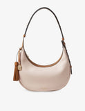 Aspinal of London Soho Small Crescent suede shoulder bag, UK version