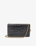 Aspinal of London Paloma crocodile-embossed resin clutch bag, UK version