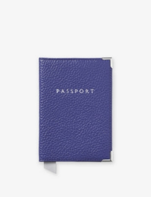 Aspinal of London Plain Leather Passport Cover
