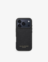 selfridges Aspinal of London Grained-Leather iPhone 17 Pro Case- Buy online at McGrocer