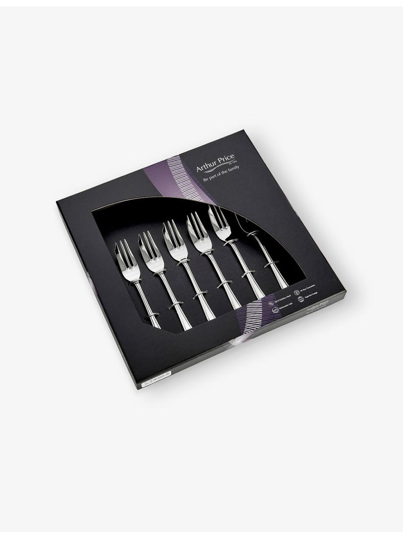 Arthur Price Harley set of six stainless steel pastry forks - British product