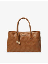 selfridges Aspinal of London London Woven Leather Tote Bag- Buy online at McGrocer