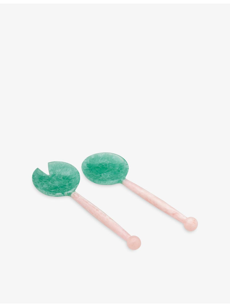 Anna + Nina coastal resin salad server set 32cm - British product